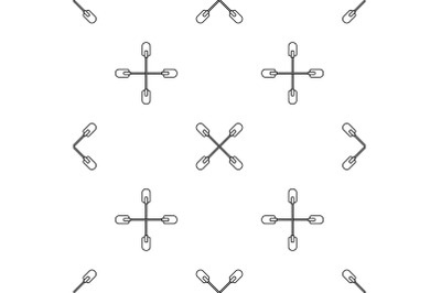 Cross paddle pattern seamless vector