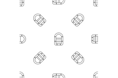 Rubber boat pattern seamless vector