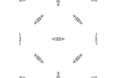 Canoe pattern seamless vector