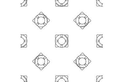 Life buoy pattern seamless vector