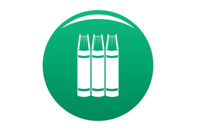 Book pile icon vector green