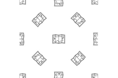 Travel map pattern seamless vector
