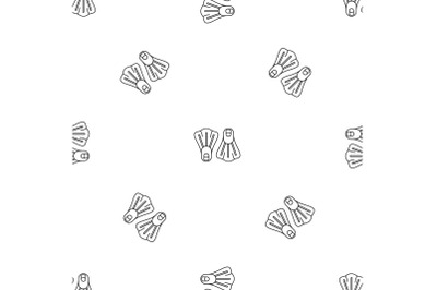 Flippers pattern seamless vector