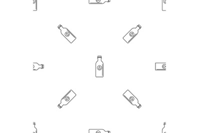 Water bottle pattern seamless vector