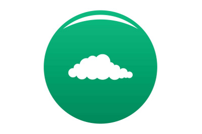 Nebulosity icon vector green