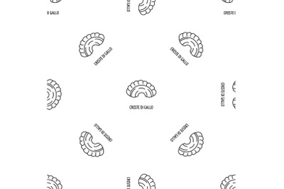 Creste di gallo pattern seamless vector
