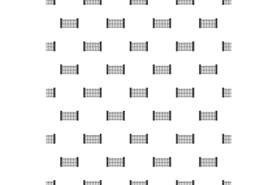 Brick and metal fence pattern seamless vector