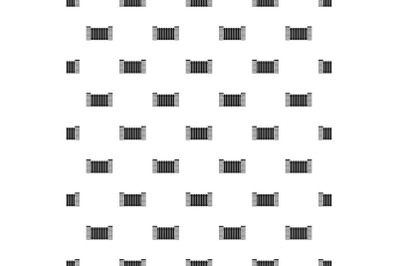 City fence pattern seamless vector