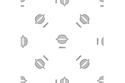 Conchiglie pattern seamless vector