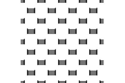 Steel fence pattern seamless vector