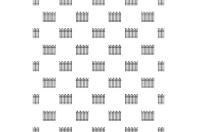 Fence with metal rod pattern seamless vector