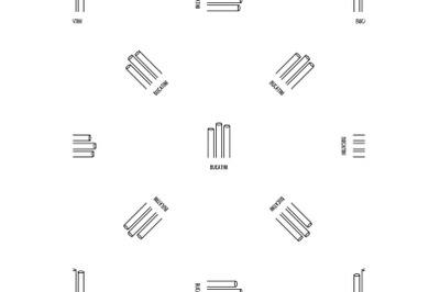 Bucatini pattern seamless vector