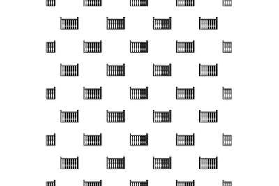 Fence with column pattern seamless vector