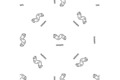 Cavatappi pattern seamless vector