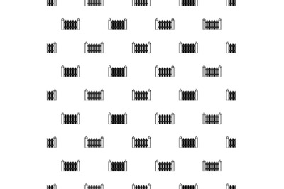 Garden fence pattern seamless vector