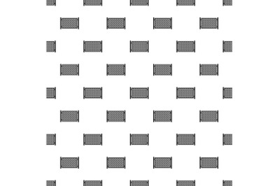 Fence in town pattern seamless vector