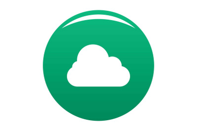 Stratus icon vector green