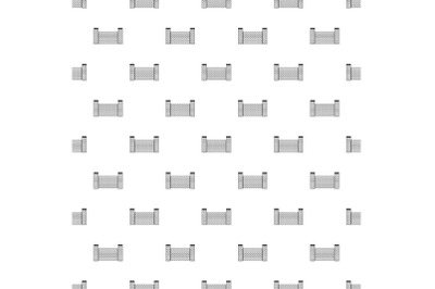 Fence of brick pattern seamless vector