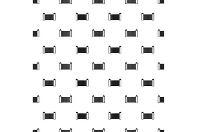 Fence with turret pattern seamless vector