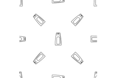 Aloe tube cream pattern seamless vector