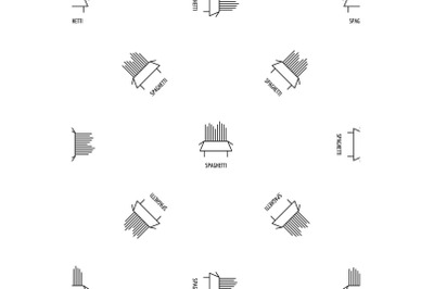 Spaghetti pattern seamless vector