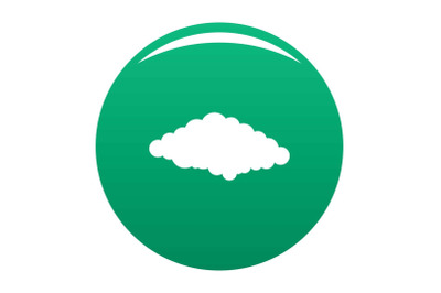Cold icon vector green