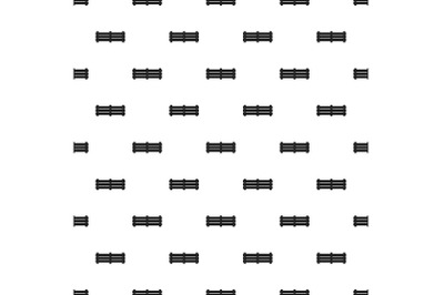 Wide fence pattern seamless vector