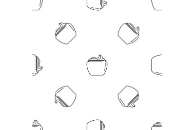 Aloe body cream pattern seamless vector
