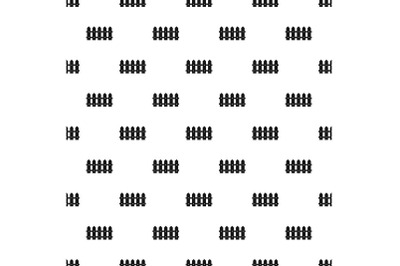 Rare fence pattern seamless vector