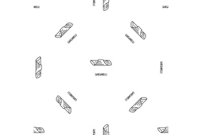 Garganelli pattern seamless vector