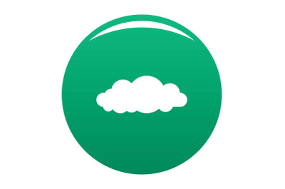 Altocumulus icon vector green
