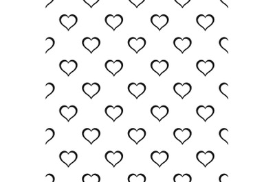 Heart pattern seamless vector