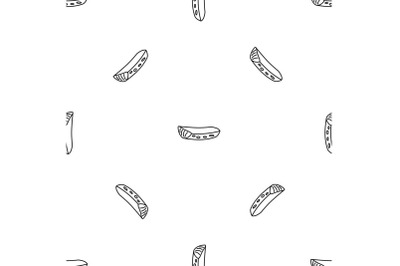 Aloe piece pattern seamless vector