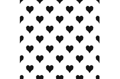 Angular heart pattern seamless vector