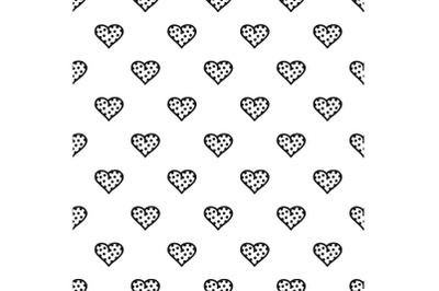 Pea heart pattern seamless vector