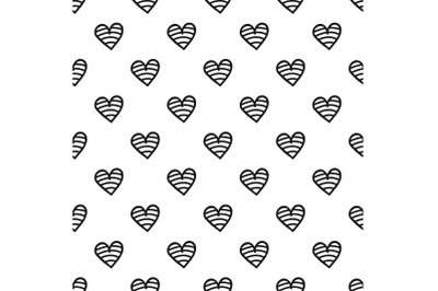 New heart pattern seamless vector