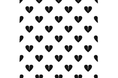 Broken heart pattern seamless vector