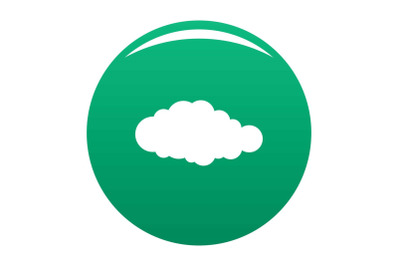 Sky icon vector green