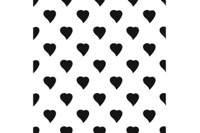 Black Heart pattern seamless vector