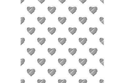 Shaded heart pattern seamless vector