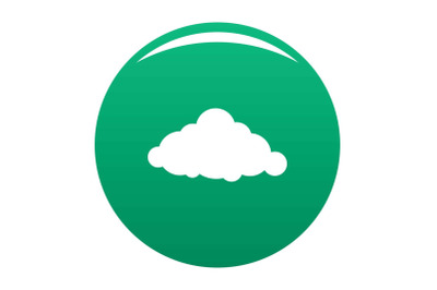 Fixed cloud icon vector green