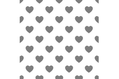 Warm heart pattern seamless vector