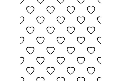 Fearless heart pattern seamless vector