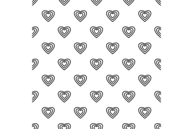 Human heart pattern seamless vector