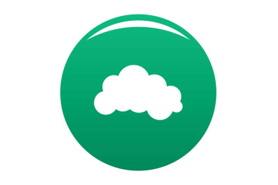 Night cloud icon vector green