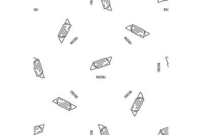 Riccioli pasta pattern seamless vector