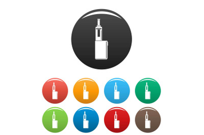 Mod box icons set color