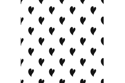 Deaf heart pattern seamless vector