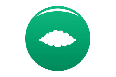 Storm icon vector green