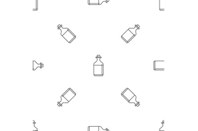Aloe sirop pattern seamless vector